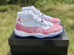 Air Jordan 11 High Snakeskin Pink