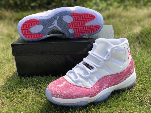 Air Jordan 11 High Snakeskin Pink sale