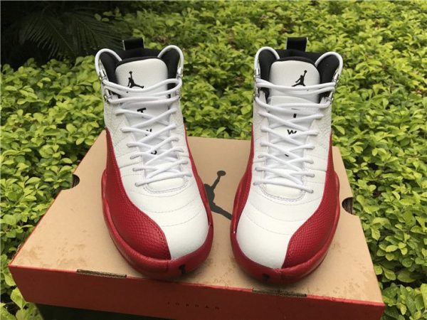 Air Jordan 12 OG Cherry White Varsity Red upper