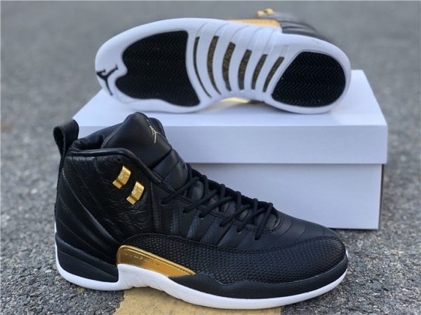 Air Jordan 12 Reptile Black Gold