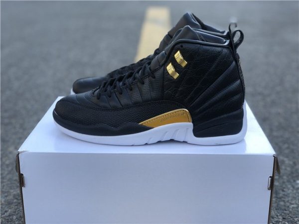 Air Jordan 12 Reptile Black Gold sneaker