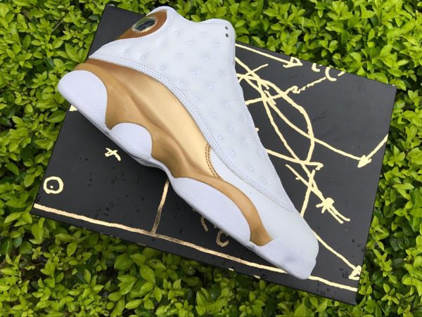 Air Jordan 13 DMP Finals Pack White Gold shoes