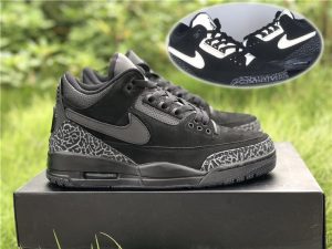 Air Jordan 3 Oregon Black Dark Grey Green 3M Reflective