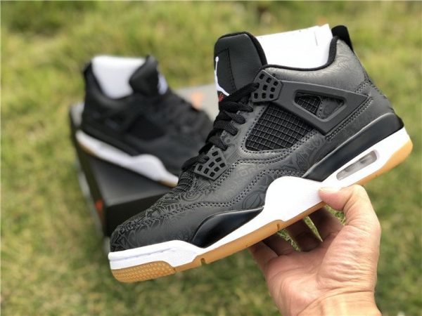 Air Jordan 4 Black Laser Gum shoes