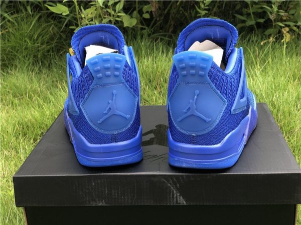 Air Jordan 4 Flyknit Royal Blue heel