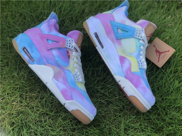 Air Jordan 4 X Leevi Tie-dyed panel