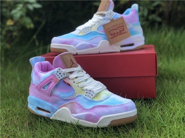 Air Jordan 4 X Leevi Tie-dyed sneaker