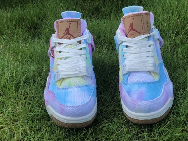 Air Jordan 4 X Leevi Tie-dyed tongue