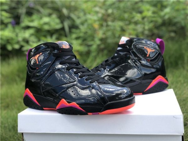 Air Jordan 7 Black Patent Leather for sale