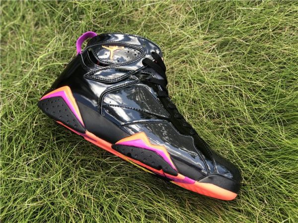 Air Jordan 7 Black Patent Leather sneaker