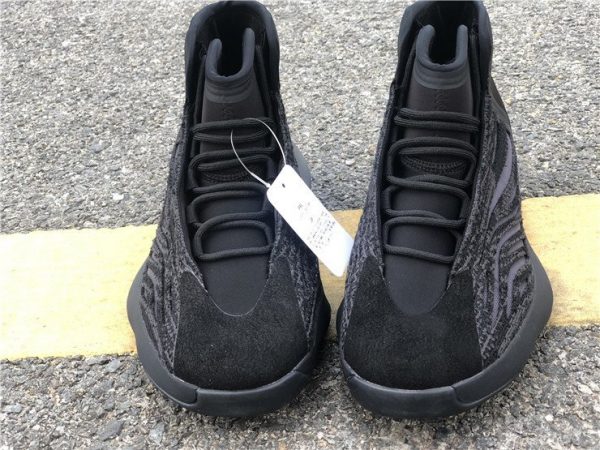 All Black adidas Yeezy Basketball EG1536 front