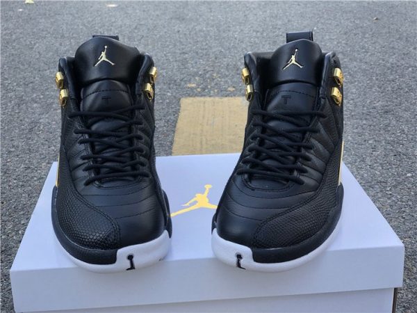 Jordan 12 Retro Black Metallic Gold White