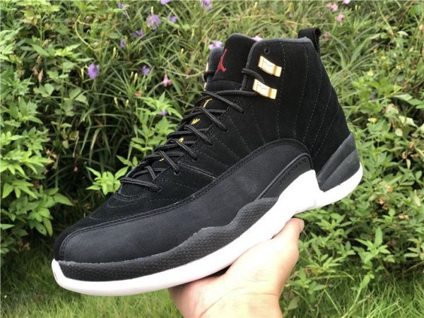 Jordan 12 Retro Black White Taxi Black for sale