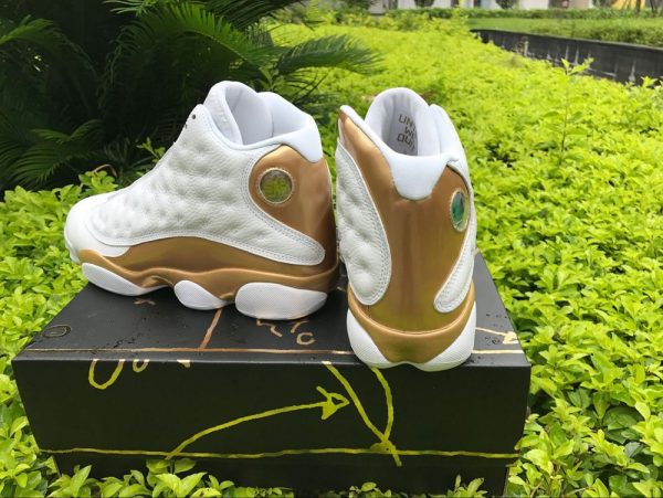 Jordan 13 Retro DMP WhiteMetallic Gold back