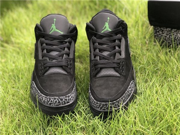 Jordan 3 Oregon Black Dark Grey shoes
