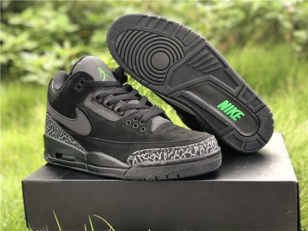 Jordan 3 Oregon Black Dark Grey sneaker