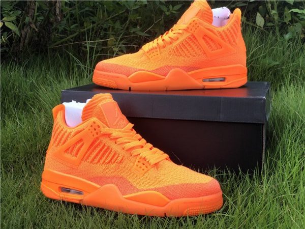 Jordan 4 Flyknit Total Orange kicks