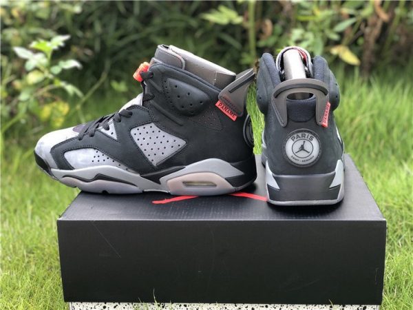 Jordan 6 PSG Iron Grey Infrared 23 heel