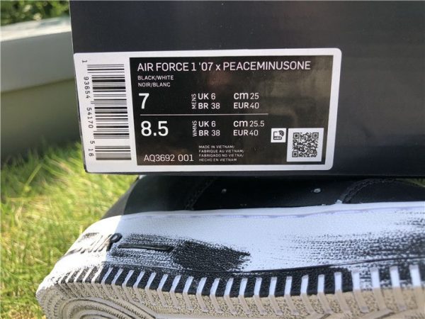 Nike Air Force 1 07 X Peaceminusone release info