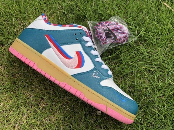 Nike SB Dunk Parra Low Midnight Turquoise-White sneaker