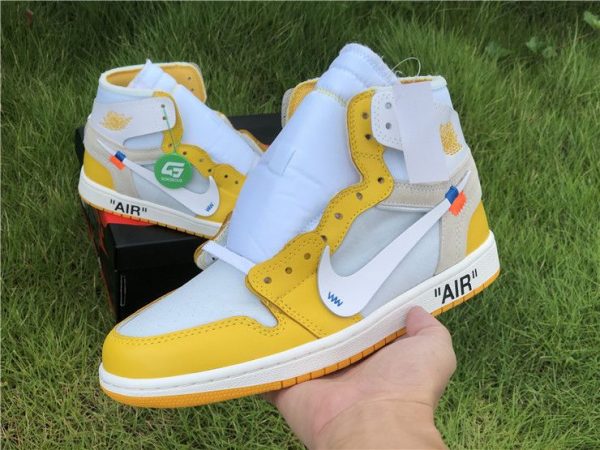 Off-White Air Jordan 1 Yellow on hand