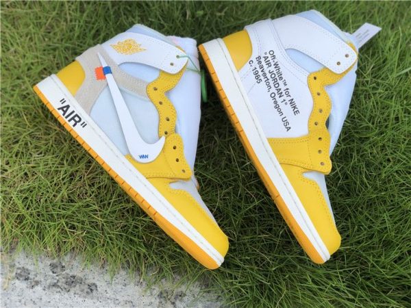 Off-White Air Jordan 1 Yellow sidewall