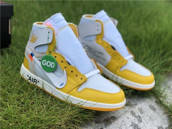 Off-White Air Jordan 1 Yellow sneaker