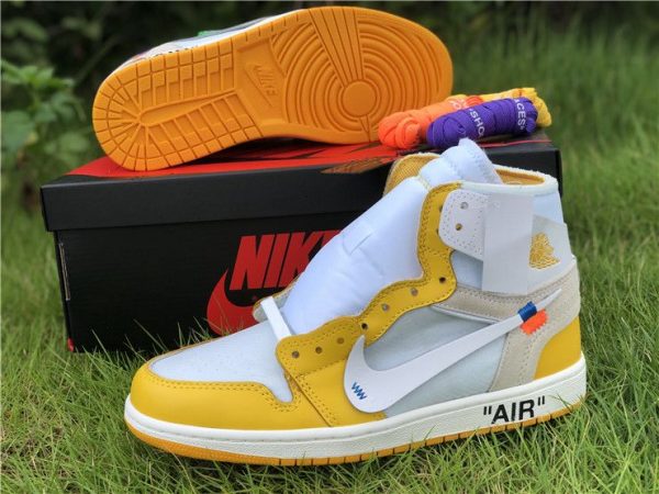 Off-White Air Jordan 1 Yellow trainer