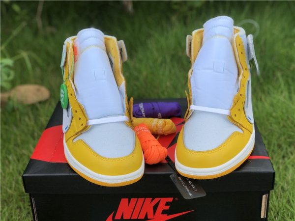 Off-White Air Jordan 1 Yellow white tongue