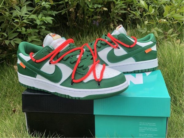 Off-White x Nike Dunk Low Pine Green 2019