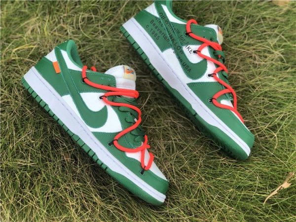 Off-White x Nike Dunk Low Pine Green sneaker