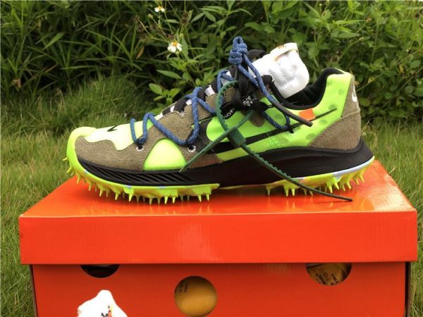 Off-White x Nike Zoom Terra Kiger 5 green sneaker