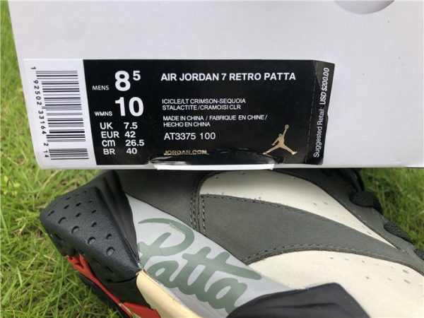 Patta x Air Jordan 7 Icicle AT3375-100 release info
