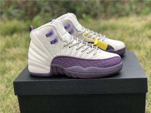 Womens Air Jordan 12 Desert Sand Pro Purple