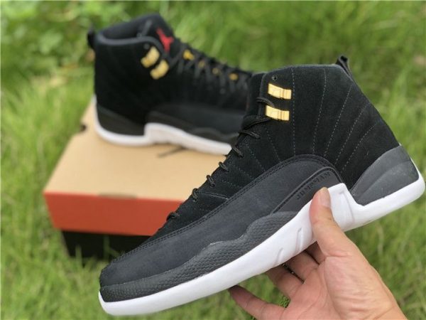 buy Jordan 12 Retro Black White Taxi Black