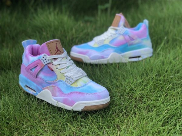 offer Air Jordan 4 X Leevi Tie-dyed