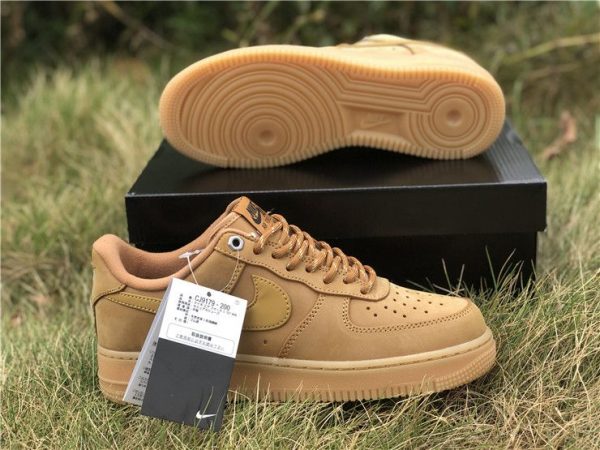 2019 Nike Air Force 1 Wheat Flax gum