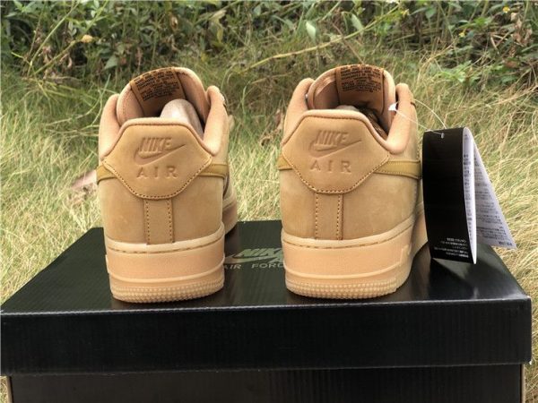 2019 Nike Air Force 1 Wheat Flax heel