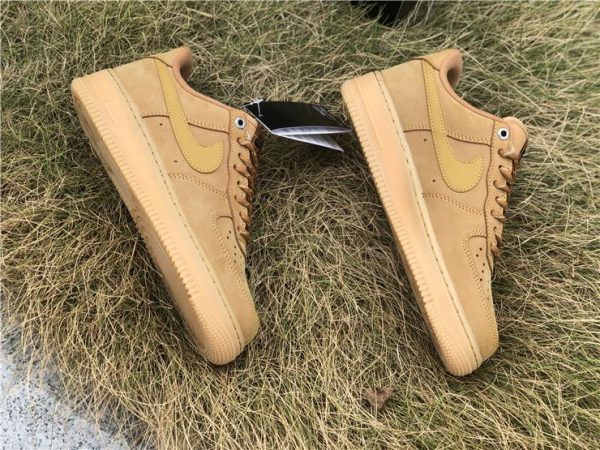 2019 Nike Air Force 1 Wheat Flax medial