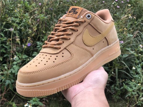 2019 Nike Air Force 1 Wheat Flax on hand look