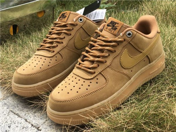 2019 Nike Air Force 1 Wheat Flax shoes