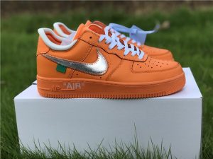 Air Force 1 Low X Off-White Orange Metalic Silver