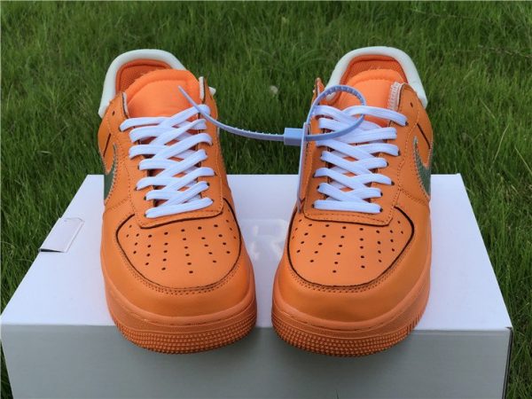 Air Force 1 Low X Off-White Orange Metalic Silver front