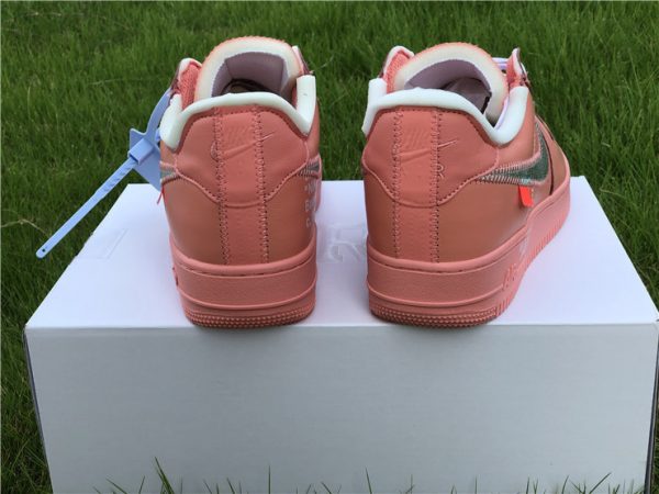 Air Force 1 Low X Off-White Pink heel