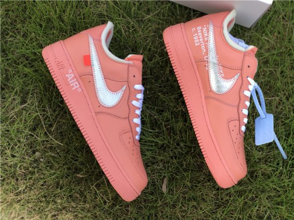 Air Force 1 Low X Off-White Pink sides