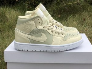 Air Jordan 1 Mid Goose Feather Lemon Yellow