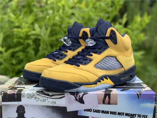 Air Jordan 5 Michigan Inspire 2019 Amarillo Yellow panel