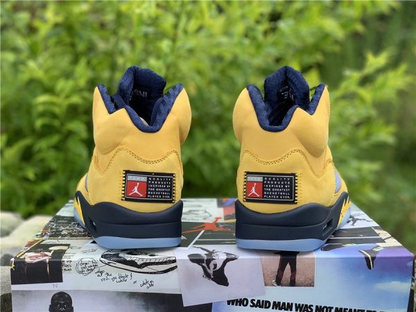 Air Jordan 5 Retro SP 'Michigan' 2019 heel