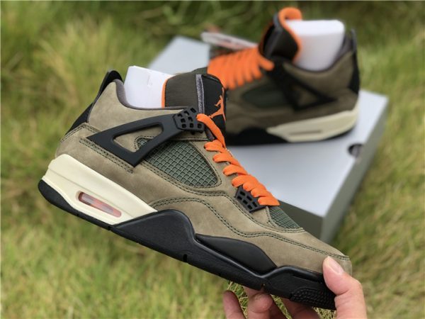 Jordan 4 IV Retro UNDFTD Olive Green close look