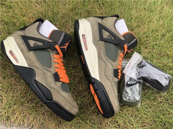 Jordan 4 IV Retro UNDFTD Olive Green lateral